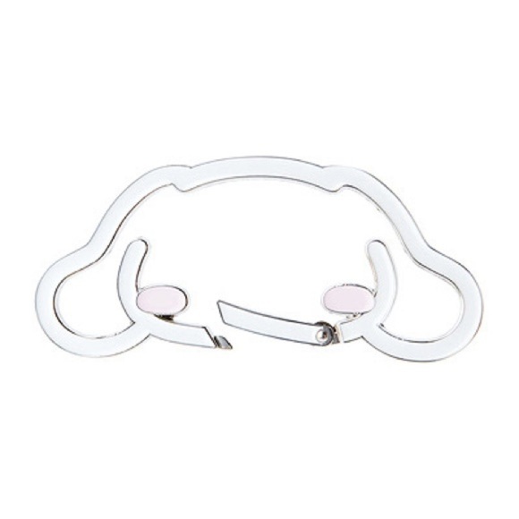 Cinnamoroll Face Frame Metal Toggle Key Ring Key Fob - Picture 2 of 4